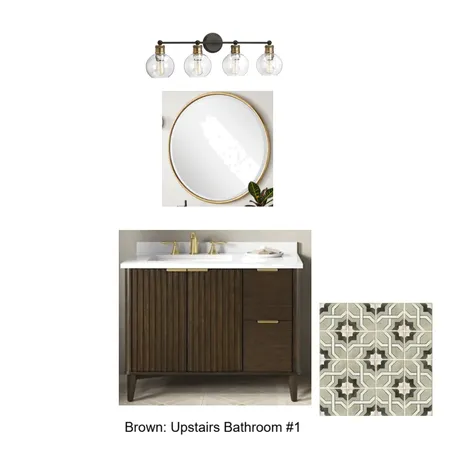 Brown- Upstairs Bath # 1 Interior Design Mood Board by Whowell456 on Style Sourcebook