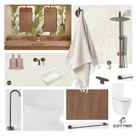 Elysian - Ensuite Interior Design Mood Board by Cotter Builders on Style Sourcebook