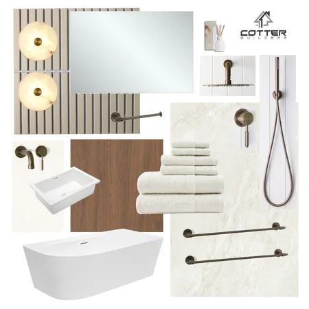 Elysian - Main Bathroom Interior Design Mood Board by Cotter Builders on Style Sourcebook