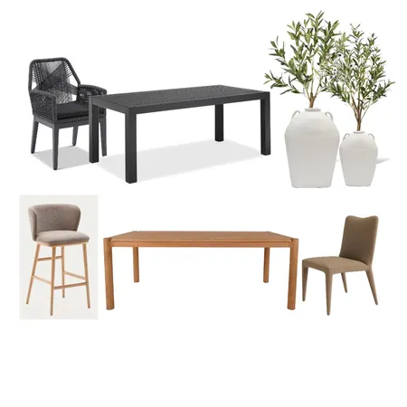 Outdoor Indoor dining and kitchen stools Interior Design Mood Board by Bronwynblue on Style Sourcebook