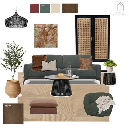 contemporary lounge Interior Design Mood Board by Evolve Creative Interiors on Style Sourcebook