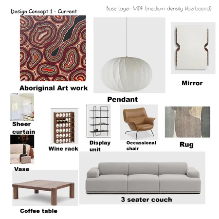 Design Concept 1 - Current Interior Design Mood Board by Antoniette on Style Sourcebook