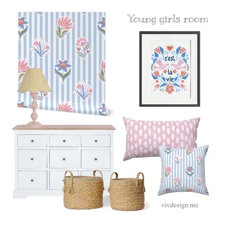 Young girls room Interior Design Mood Board by Vivdesign on Style Sourcebook