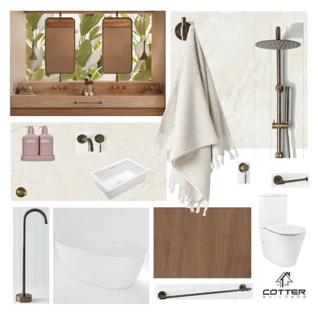 Elysian - Ensuite Interior Design Mood Board by Cotter Builders on Style Sourcebook