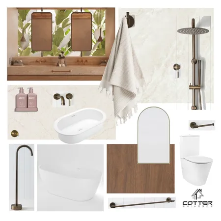 Elysian - Ensuite Interior Design Mood Board by Cotter Builders on Style Sourcebook