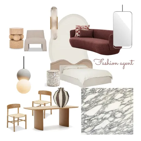 FASHION AGENT Interior Design Mood Board by Bella on Style Sourcebook