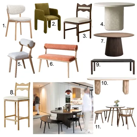 Dining Area Interior Design Mood Board by Em Prepok on Style Sourcebook