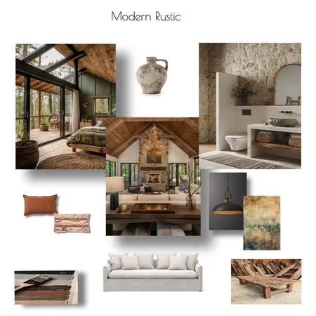 Modern Rustic Interior Design Mood Board by ChrissyM28 on Style Sourcebook