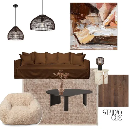 Japandi Mocha Interior Design Mood Board by Studio Cue Interiors on Style Sourcebook