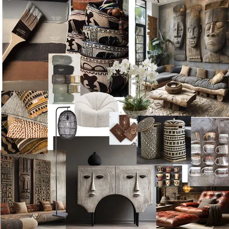 African Elegance Interior Design Mood Board by designbysic on Style Sourcebook