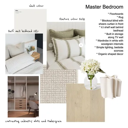 ESCAPE Master bedroom Interior Design Mood Board by mandy.hosie75@gmail.com on Style Sourcebook
