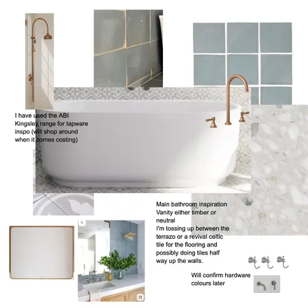 Main bathroom Inspo Interior Design Mood Board by Erin Smith on Style Sourcebook