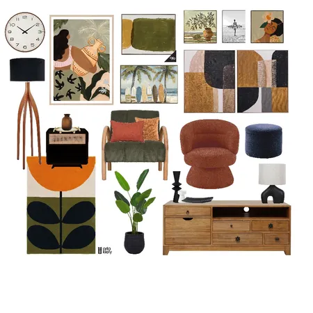 RETRO Interior Design Mood Board by KiTA KERFORD on Style Sourcebook