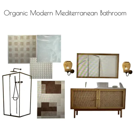 Organic Modern Mediterranean Bathroom Interior Design Mood Board by al1168ster@gmail.com on Style Sourcebook