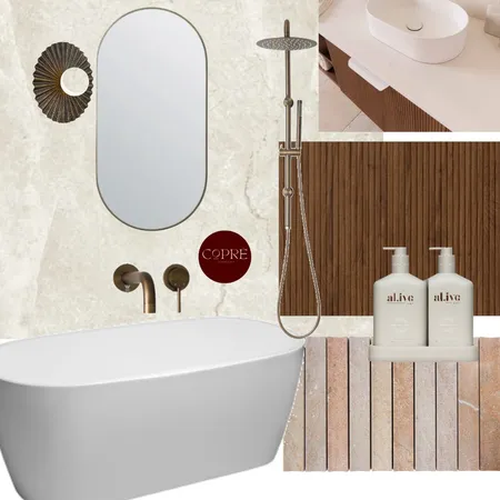 Glennie House main bathroom Interior Design Mood Board by COPRÈ INTERIORS on Style Sourcebook