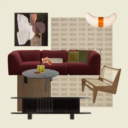 Midcentury Modern Lounge by Janelle Interior Design Mood Board by Miss Amara on Style Sourcebook