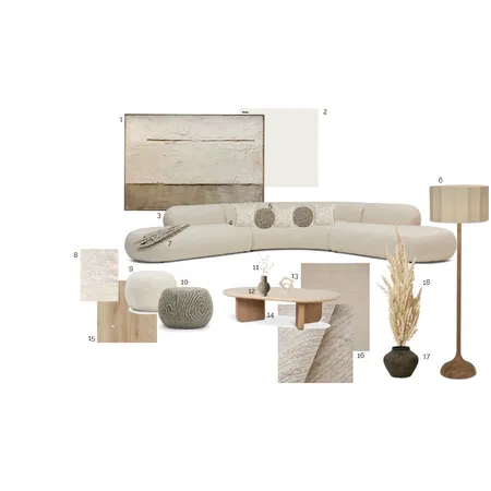 Japandi Living Room Interior Design Mood Board by aliciaelson on Style Sourcebook