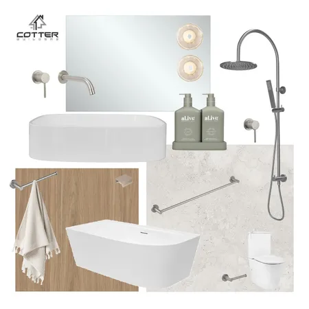 Mount Jukes Renovation - Main Bathroom Interior Design Mood Board by Cotter Builders on Style Sourcebook