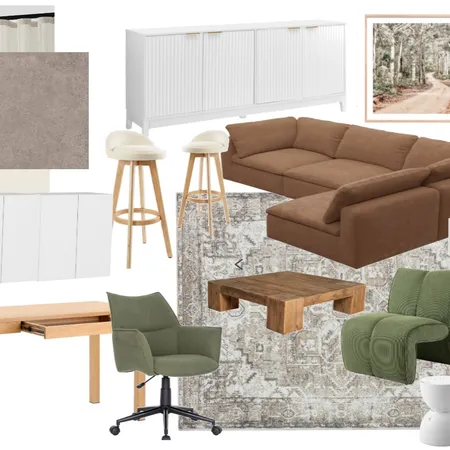 contemporary apartment - browns/neautrals/green Interior Design Mood Board by SamanthaSimpsonInteriors on Style Sourcebook