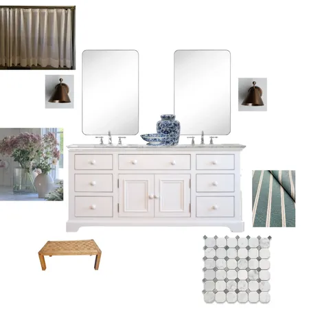 Hall Bathroom Vanity and LIGHts Interior Design Mood Board by Annacoryn on Style Sourcebook