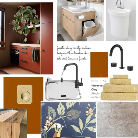 Bush Crt bath & laundry Interior Design Mood Board by Rhiannon Lee, Oleander & Finch Interiors on Style Sourcebook