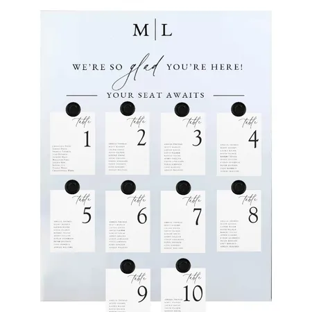 Wedding Seating Chart Interior Design Mood Board by Chellz23 on Style Sourcebook