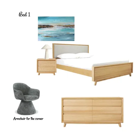 Coastal Master bedroom Interior Design Mood Board by Interiors By Zai on Style Sourcebook