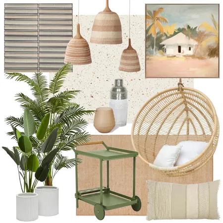 Tropical Retreat ft. Copper Pearl Matte Interior Design Mood Board by SilkSurface on Style Sourcebook