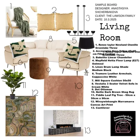 Digital Sample Board Interior Design Mood Board by annie_designer2010 on Style Sourcebook