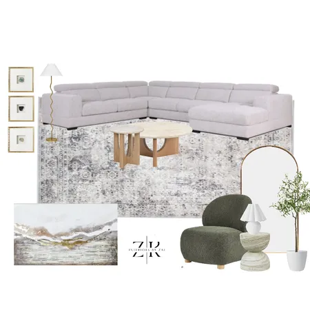 Luxe green Living Interior Design Mood Board by Interiors By Zai on Style Sourcebook