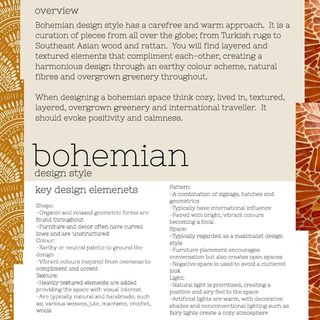 Bohemian Report Interior Design Mood Board by rachelengen@outlook.com on Style Sourcebook