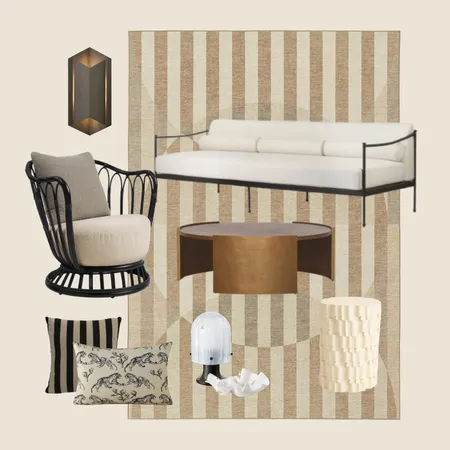 Monochromatic Country Glam Outdoor Lounge by Janelle Interior Design Mood Board by Miss Amara on Style Sourcebook