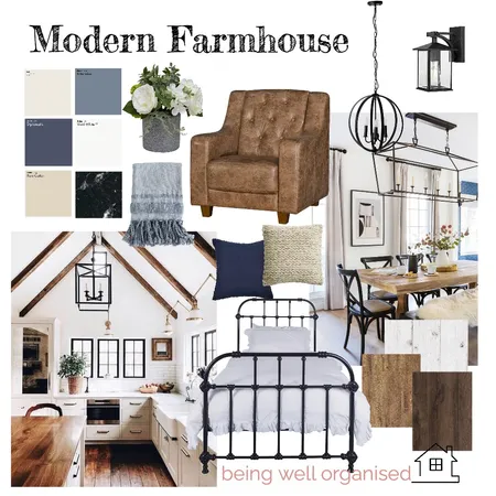 Modern Farmhouse Interior Design Mood Board by Ladybird on Style Sourcebook