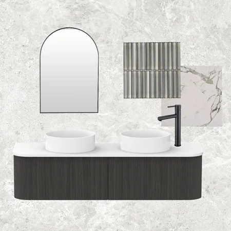 Bathroom Green Black Interior Design Mood Board by amandaw on Style Sourcebook