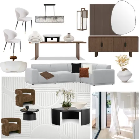 Avalon Peters Living Room + Dining Room Interior Design Mood Board by jdarinteriors on Style Sourcebook