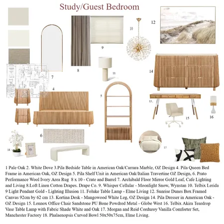bedroom 2 Interior Design Mood Board by taniacampagna on Style Sourcebook