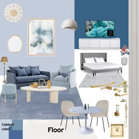 blue home Interior Design Mood Board by mobinadel on Style Sourcebook