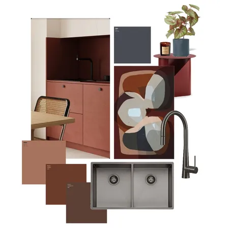 Muted Heat Kitchen Interior Design Mood Board by Oliveri on Style Sourcebook