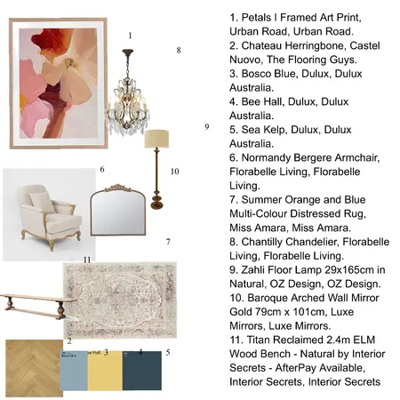 French style Interior Design Mood Board by Fatima 1371 on Style Sourcebook