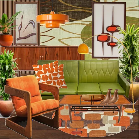 MCM Sample Board Interior Design Mood Board by HelenS