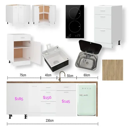 Kitchen Layout v3 Interior Design Mood Board by dittokitty