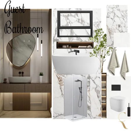Guest bathroom Northam Interior Design Mood Board by dimakatso on Style Sourcebook