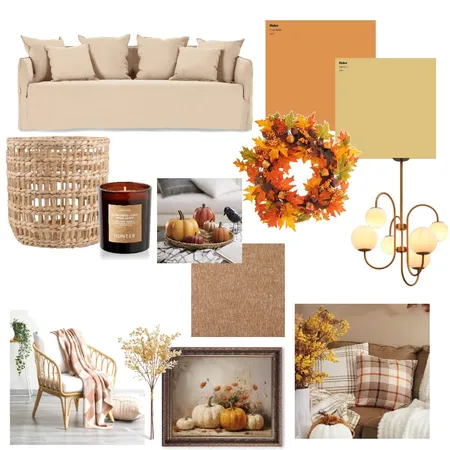 Fall Mood Board Interior Design Mood Board by IK3219
