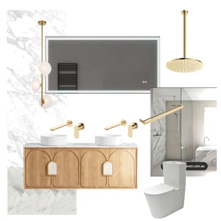 Classic Bathroom Interior Design Mood Board by TarveranInteriors on Style Sourcebook