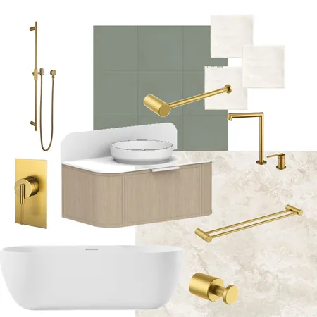 Caddence Brushed Brass - Natural Tones Interior Design Mood Board by Romar36 on Style Sourcebook
