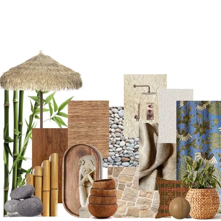 tropical material board-2 Interior Design Mood Board by jhanakagr on Style Sourcebook