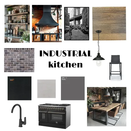 Industrial Kitchen Interior Design Mood Board by JCarlson on Style Sourcebook