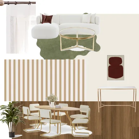 Living and Dining Interior Design Mood Board by eboni.arnold