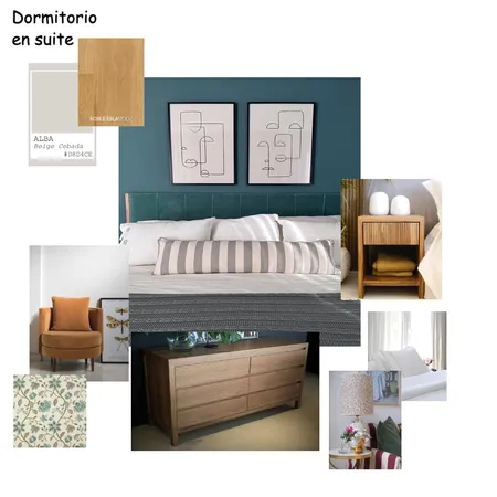 Dormitorio en suite Interior Design Mood Board by BRAGA FUSTA on Style Sourcebook