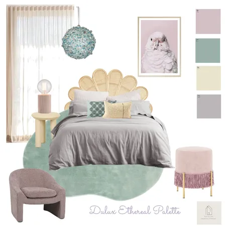 Dulux Ethereal inspired bedroom Interior Design Mood Board by Evolve Creative Interiors on Style Sourcebook